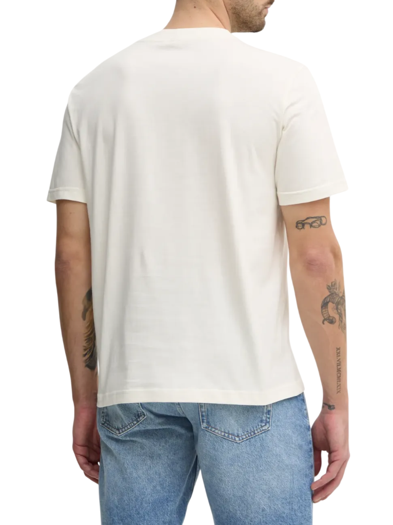 Calvin Klein Jeans T-shirt maniche corte in jersey panna