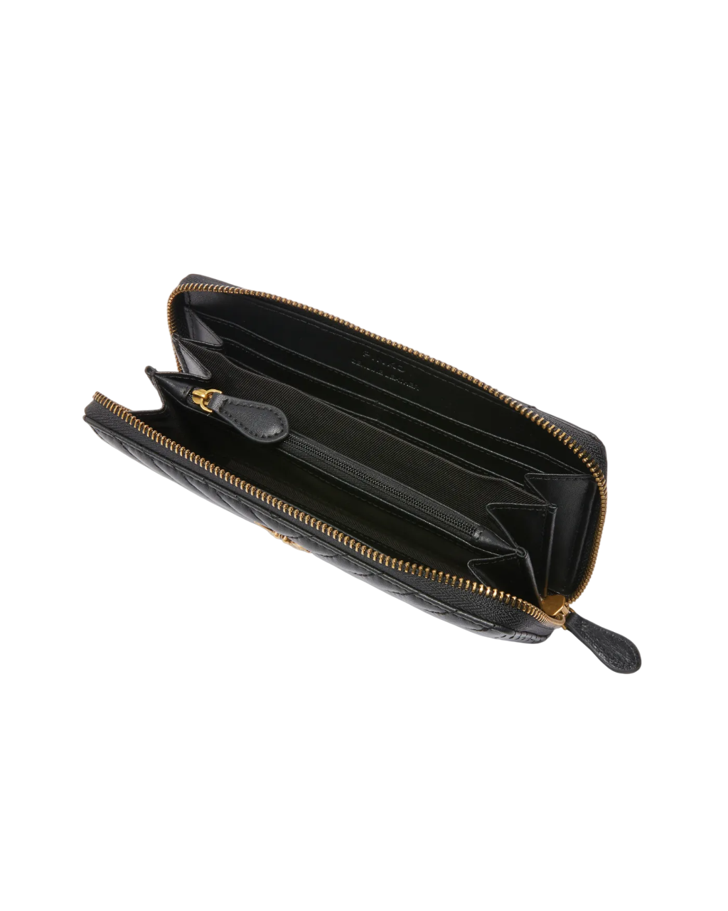 Pinko portafogli Ryder in pelle trapuntata chevron nero