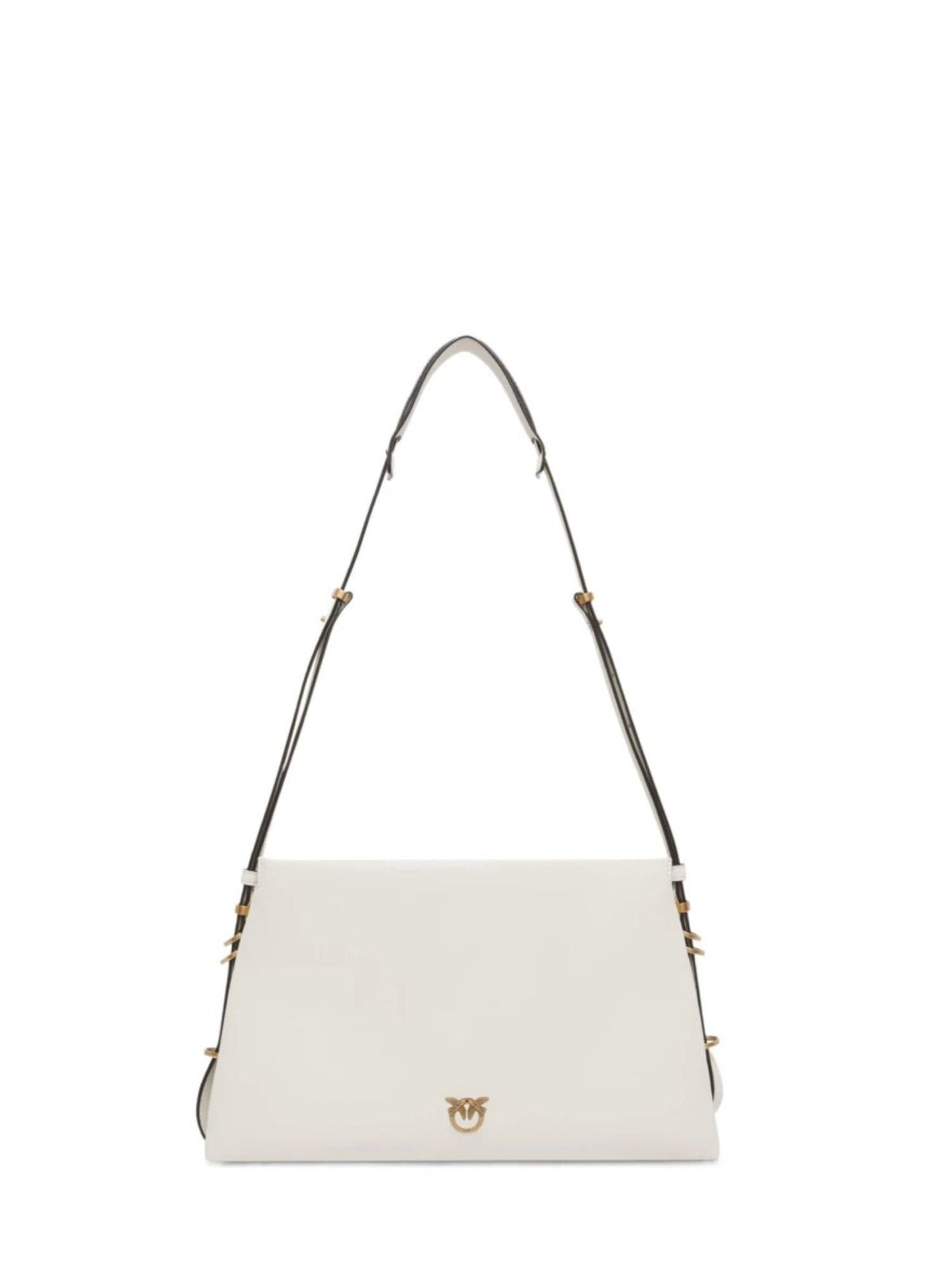 Pinko borsa a tracolla Triplet in pelle bianco latte - mem39