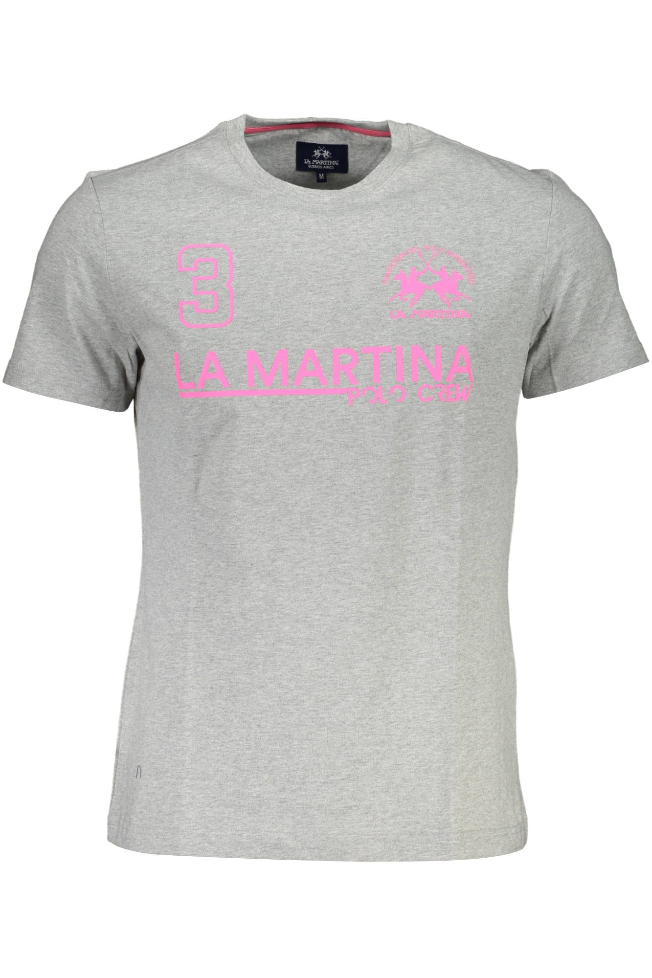 LA MARTINA T-SHIRT MANICHE CORTE UOMO GRIGIO