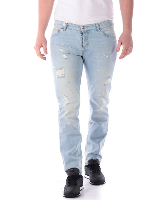 Jeans Daniele Alessandrini Denim M con Bottoni - mem39