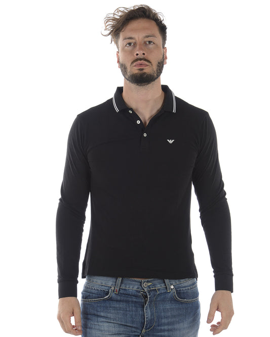 Polo Emporio Armani Manica Lunga Nero XXL - mem39