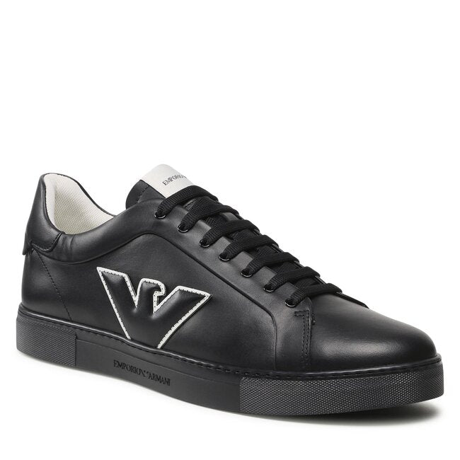 Sneakers Emporio Armani Pelle Nera 39,5 - mem39