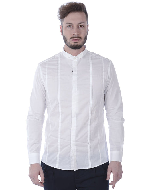 Camicia Bianca Daniele Alessandrini - Cotone - mem39