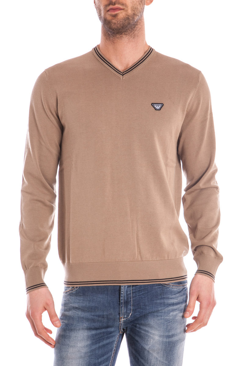 Maglia AJ Beige in Cotone by Armani Jeans - mem39