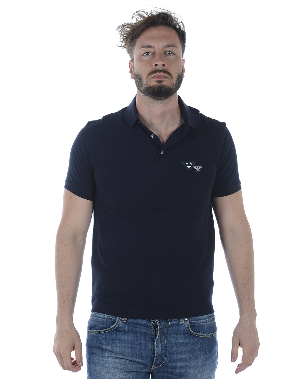 Polo Nero Emporio Armani - Cotone di Alta Qualità - mem39