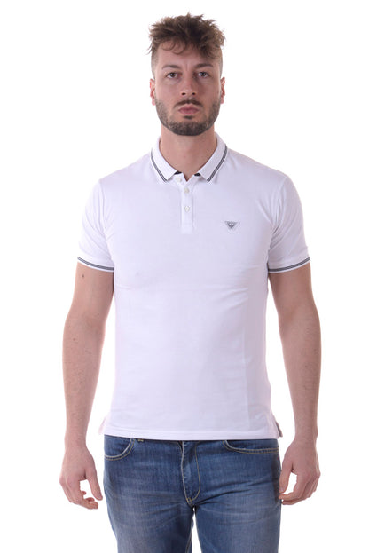 Polo Armani Jeans AJ Bianco Elegante con Maniche Corte - mem39