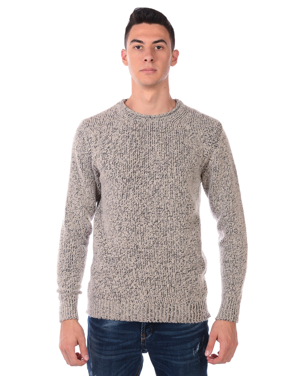 Maglione Grigio Eleganza Senza Tempo - Daniele Alessandrini - mem39