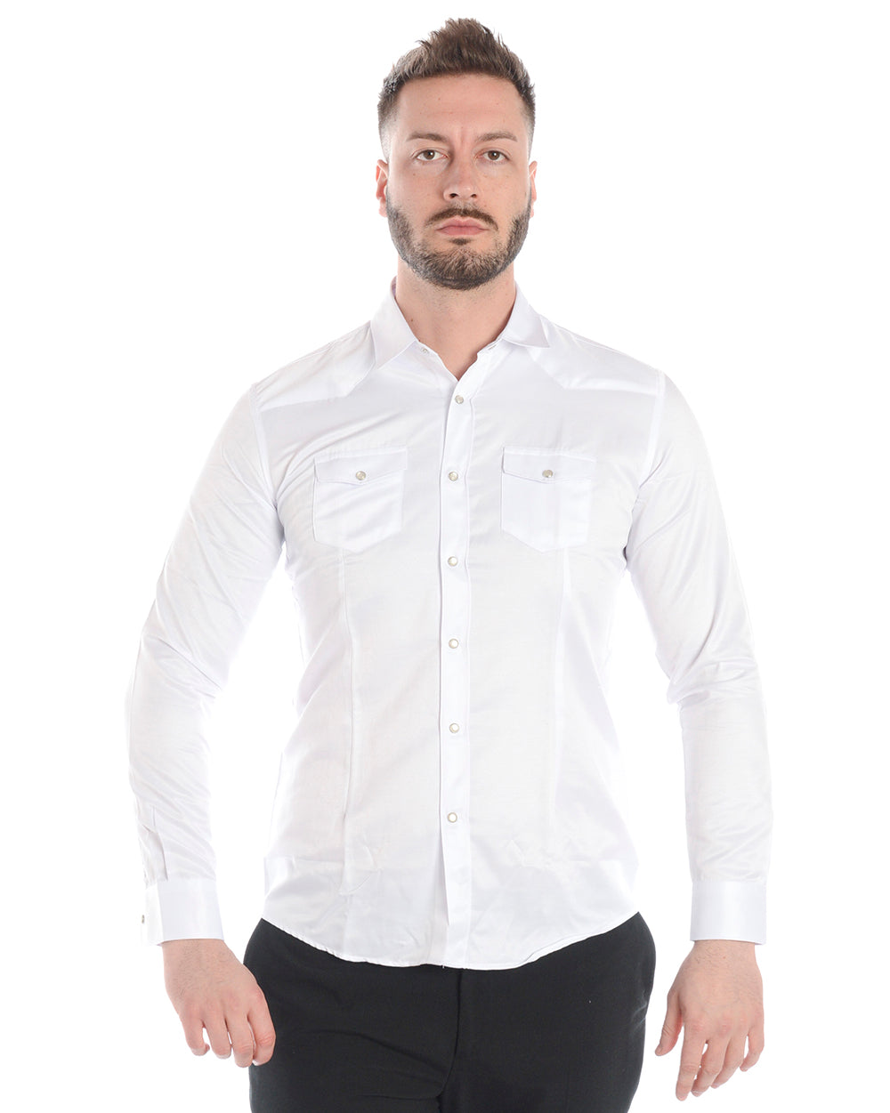 Camicia Celeste Daniele Alessandrini - mem39