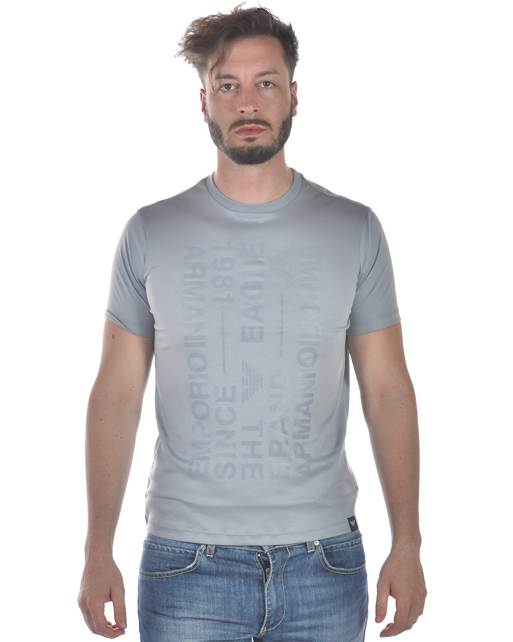 Maglia Iconica Blu Scuro in Cotone Emporio Armani - mem39