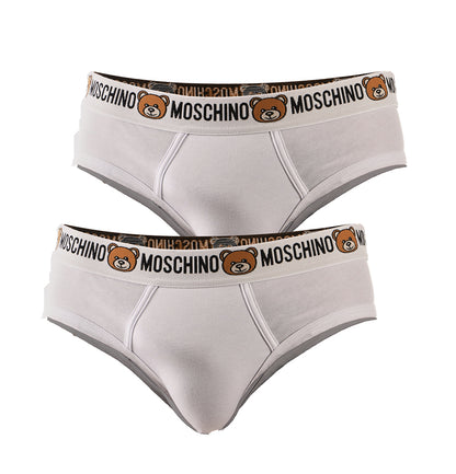 Intimo Moschino: Slip Cotone Elasticizzato Blu (Confezione da 2) - mem39