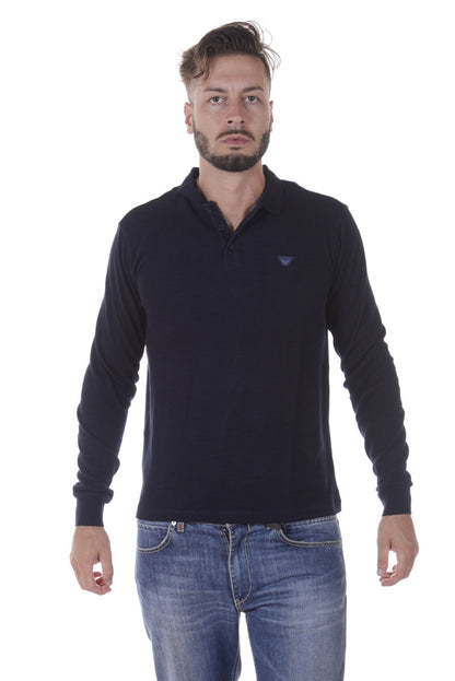 Polo Armani Jeans AJ Blu con Logo Ricamato - mem39