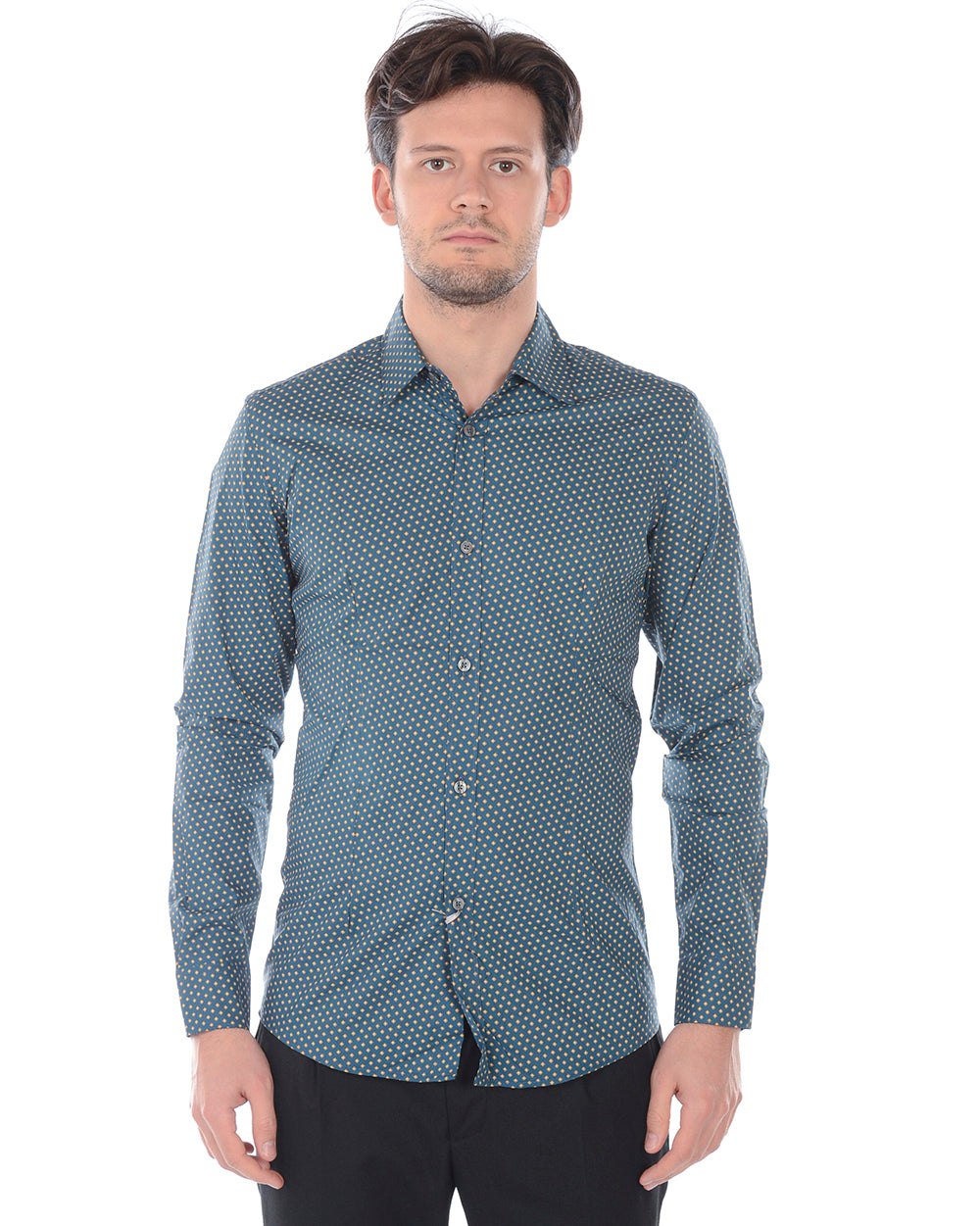 Camicia Blu Daniele Alessandrini 38 - mem39