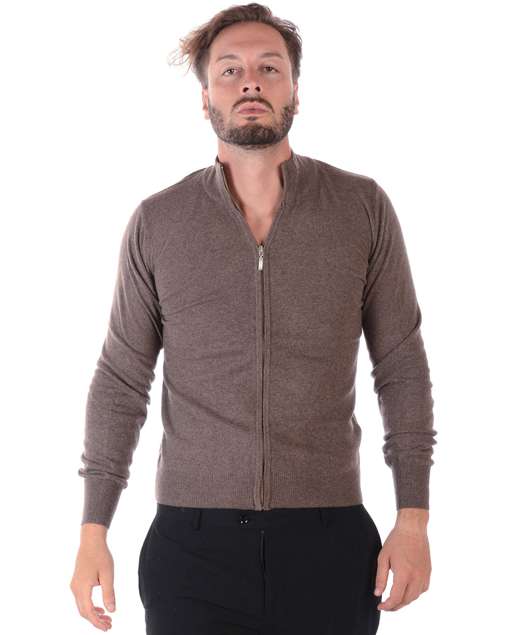 Maglia Manica Lunga Beige Daniele Alessandrini - mem39