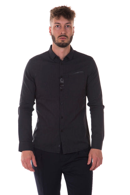 Camicia Slim Fit Nero Armani Jeans AJ - mem39