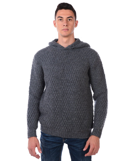 Maglione Lana/Acrilico/Alpaca Daniele Alessandrini Grigio - mem39