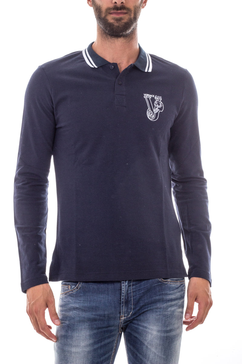 Polo Versace Jeans Blu Taglia 48 - Uomo - mem39