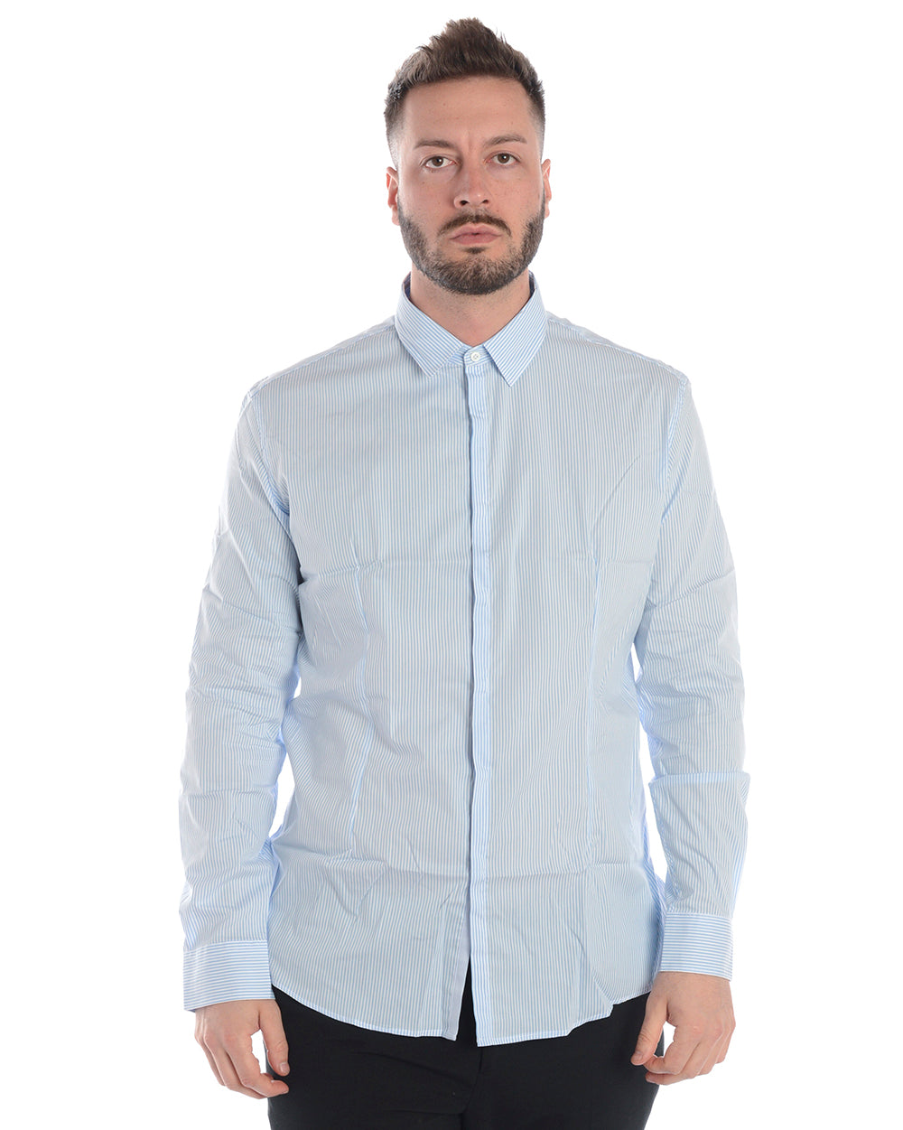 Camicia Celeste Daniele Alessandrini - mem39