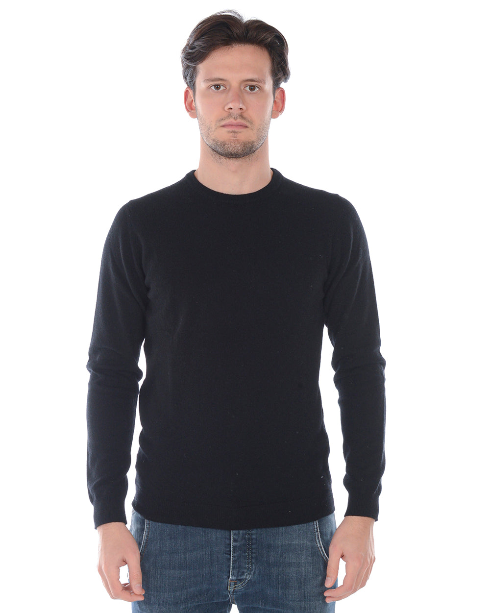 Maglia Daniele Alessandrini in Lana e Cashmere Nero Taglia 48 M - mem39