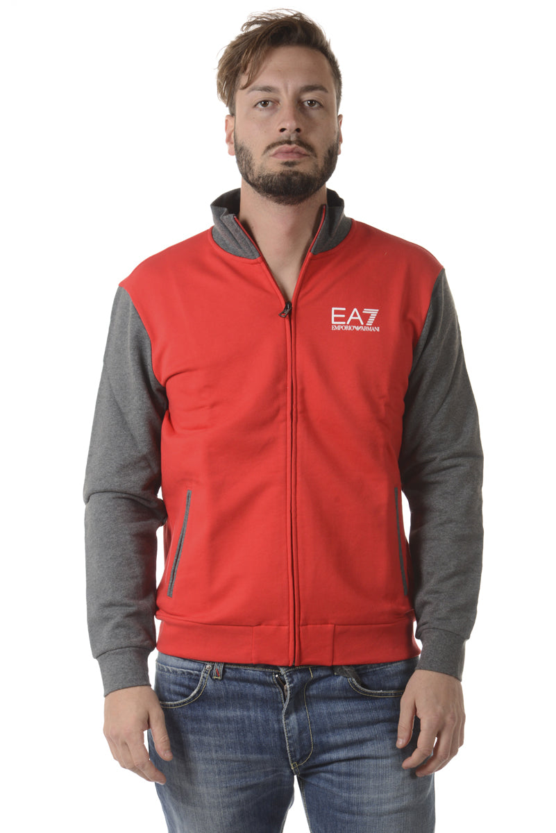 Felpa EA7 Nero con Zip - mem39