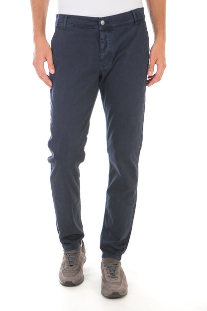 Pantaloni Daniele Alessandrini Blu M - mem39