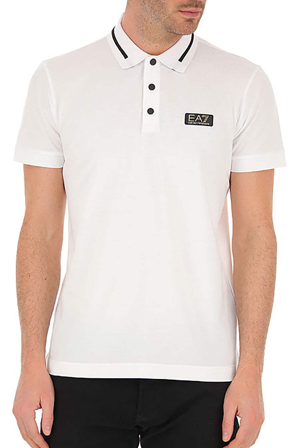 Polo Emporio Armani EA7 Bianco in Cotone 🌟 - mem39