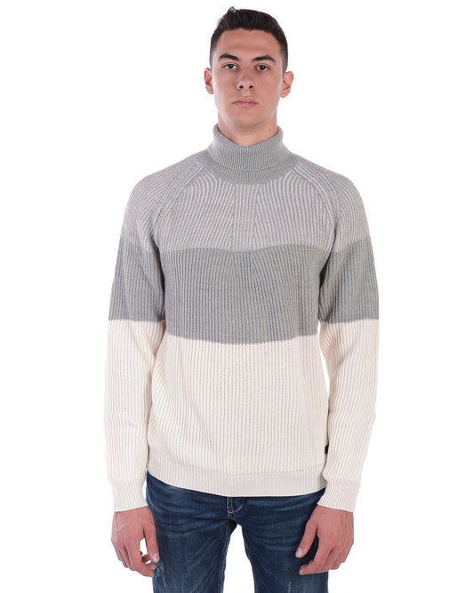 Maglione Trussardi Jeans Grigio e Bianco - mem39