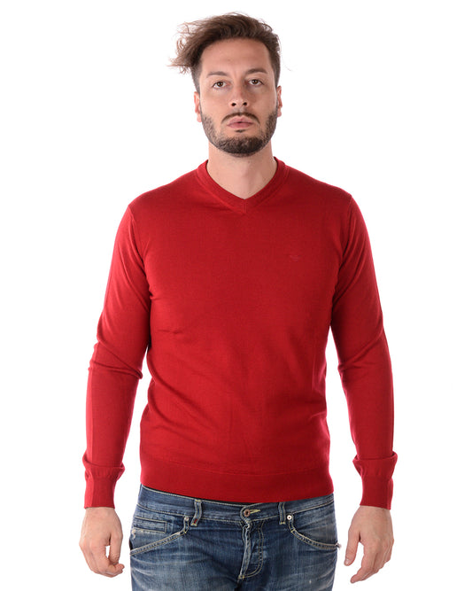 Pullover Emporio Armani Lana Vergine - Rosso Fiamma - mem39