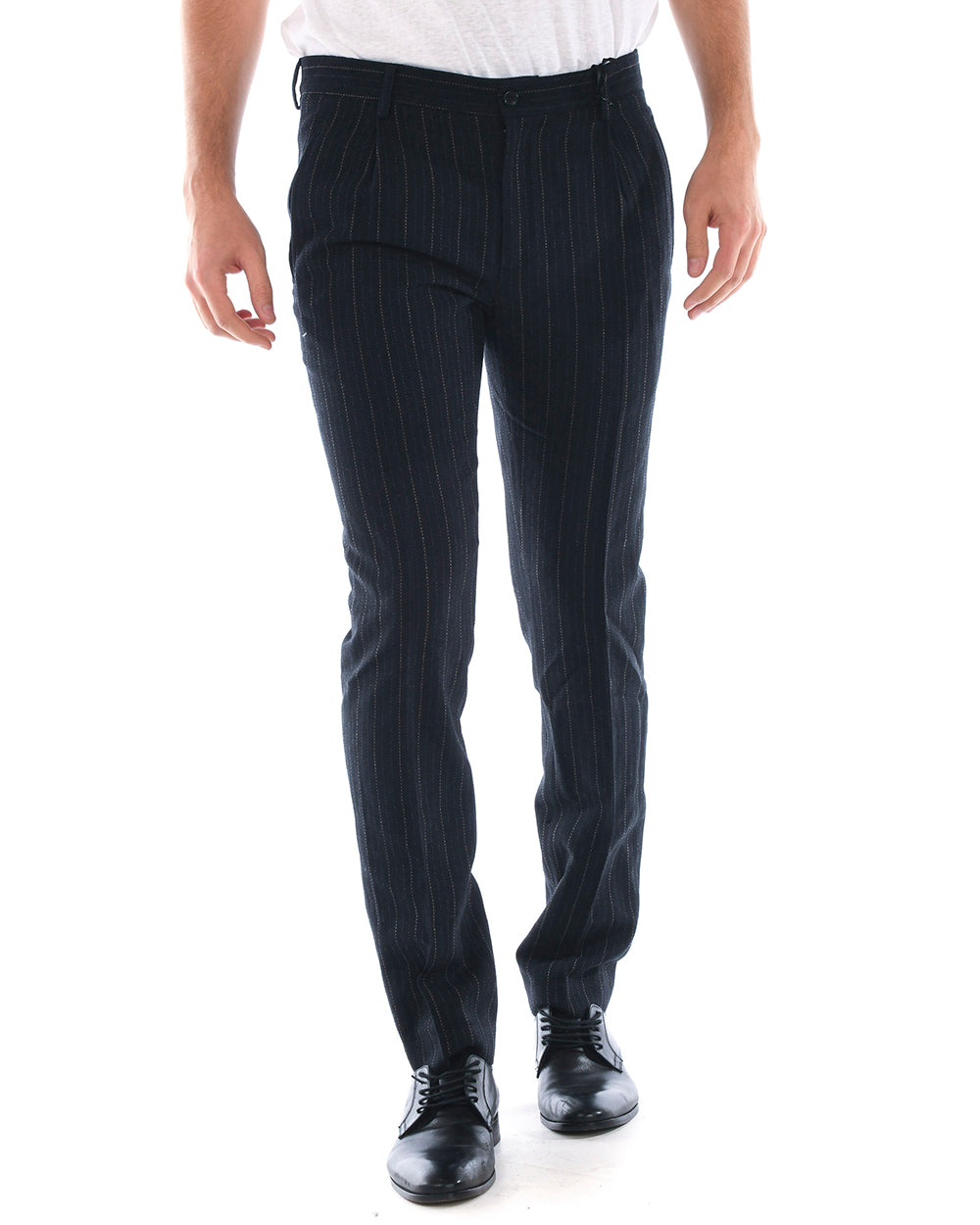 Pantaloni Blu Eleganza Versatile - Daniele Alessandrini - mem39