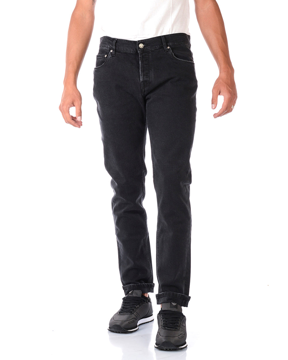 Jeans Daniele Alessandrini Nero Taglia 29 - mem39