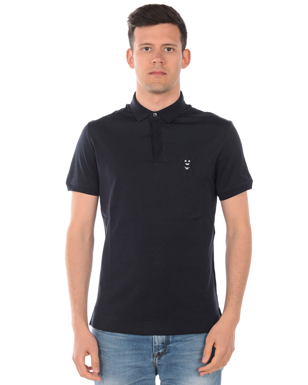 Polo Emporio Armani Blu in Cotone - mem39