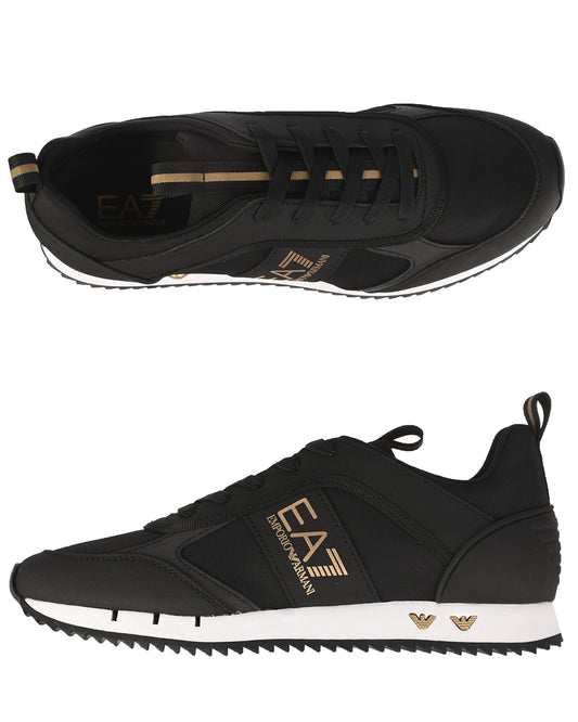 Scarpe EA7 Nero e Oro in Poliammide - mem39