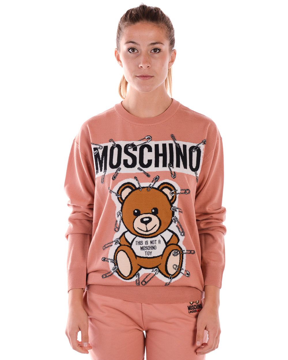 Maglia Moschino Bianca Lana Vergine XS - mem39