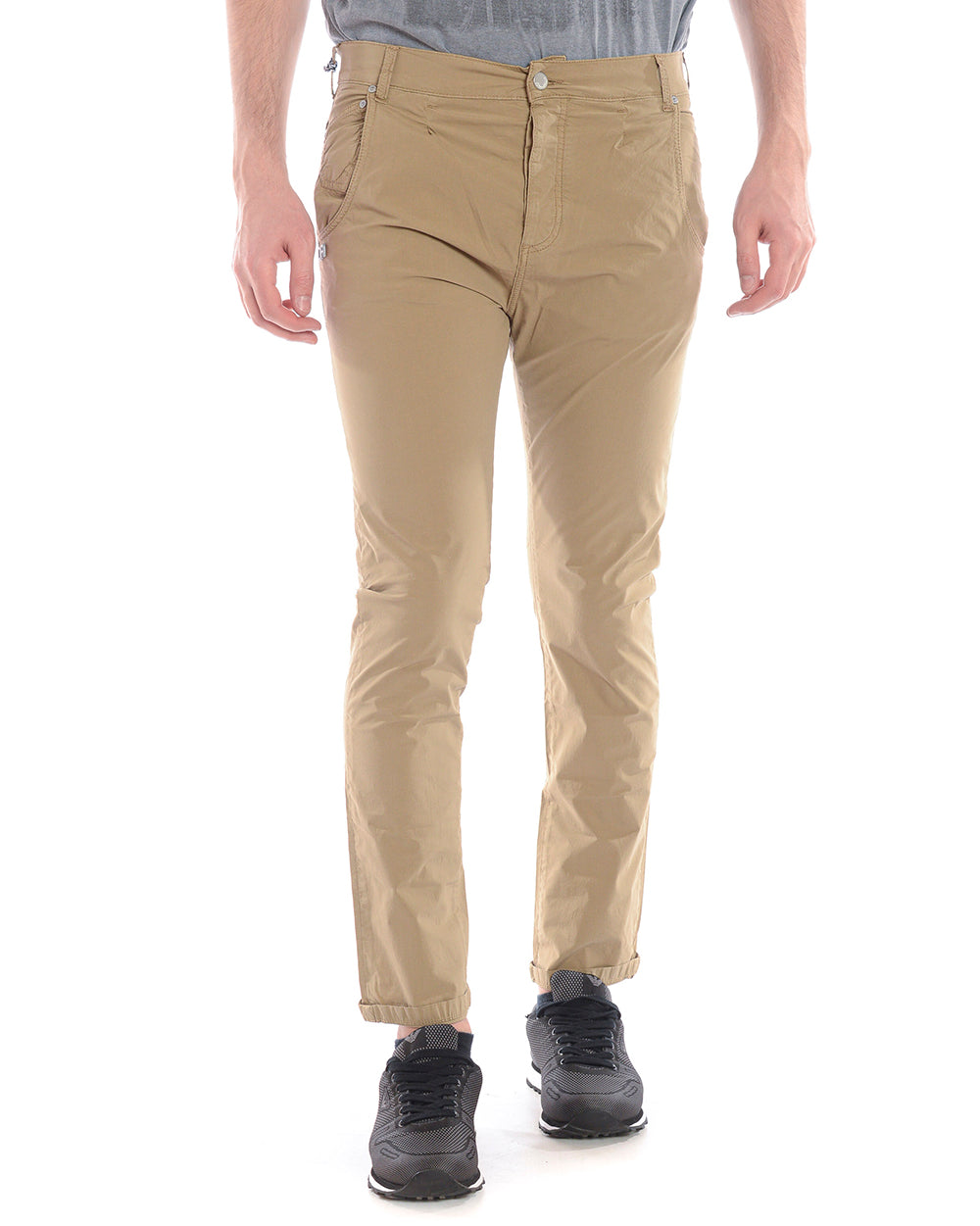 Pantaloni Chino Beige Daniele Alessandrini - mem39