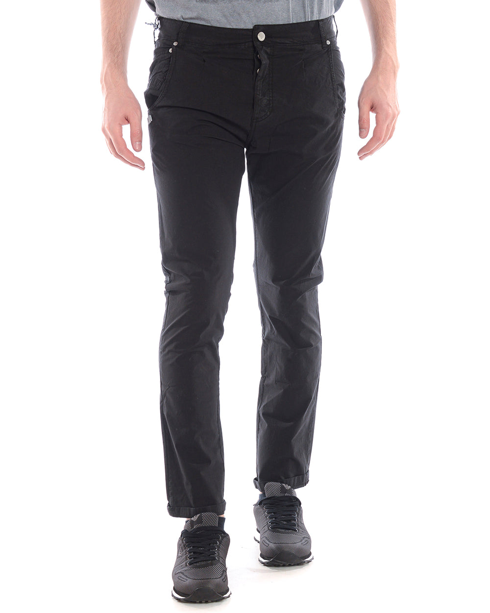 Pantaloni Nero Daniele Alessandrini - mem39