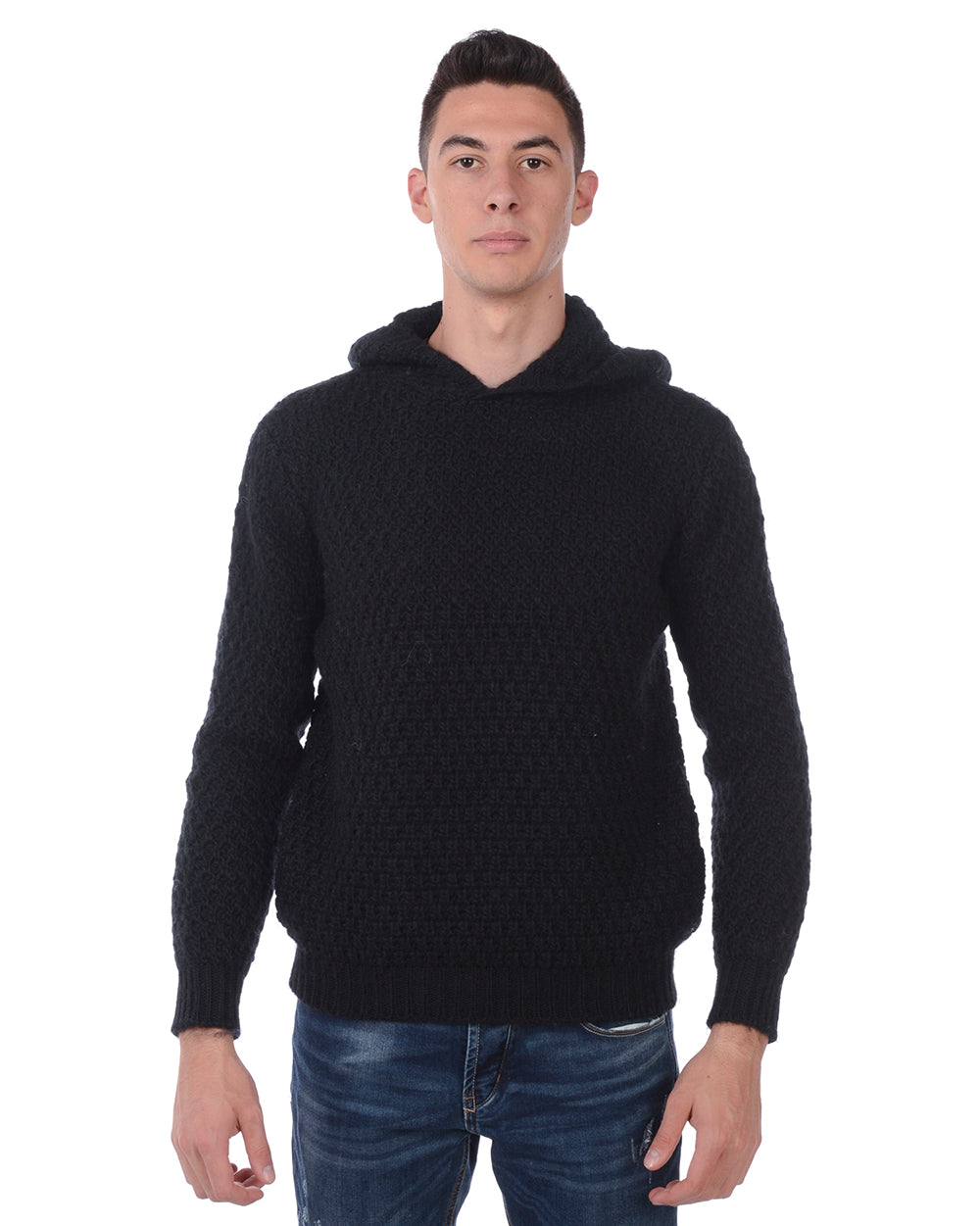 Maglione Lana/Acrilico/Alpaca Daniele Alessandrini Grigio - mem39