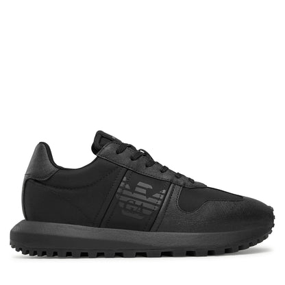 Sneakers Em. Armani Pelle Nera 40,5 - mem39