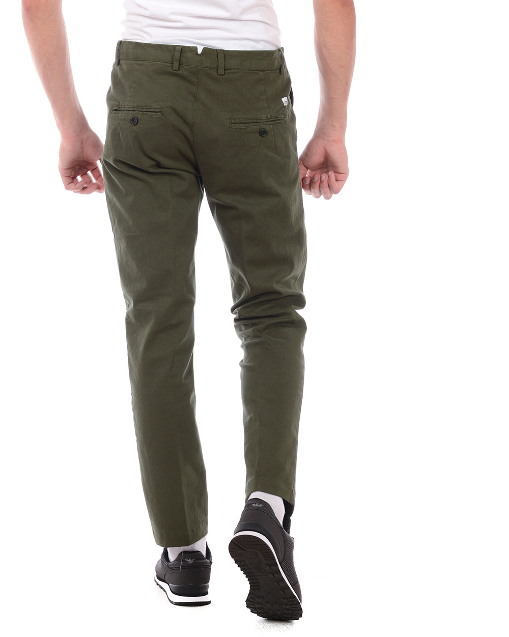 Pantaloni Daniele Alessandrini Verde M - mem39