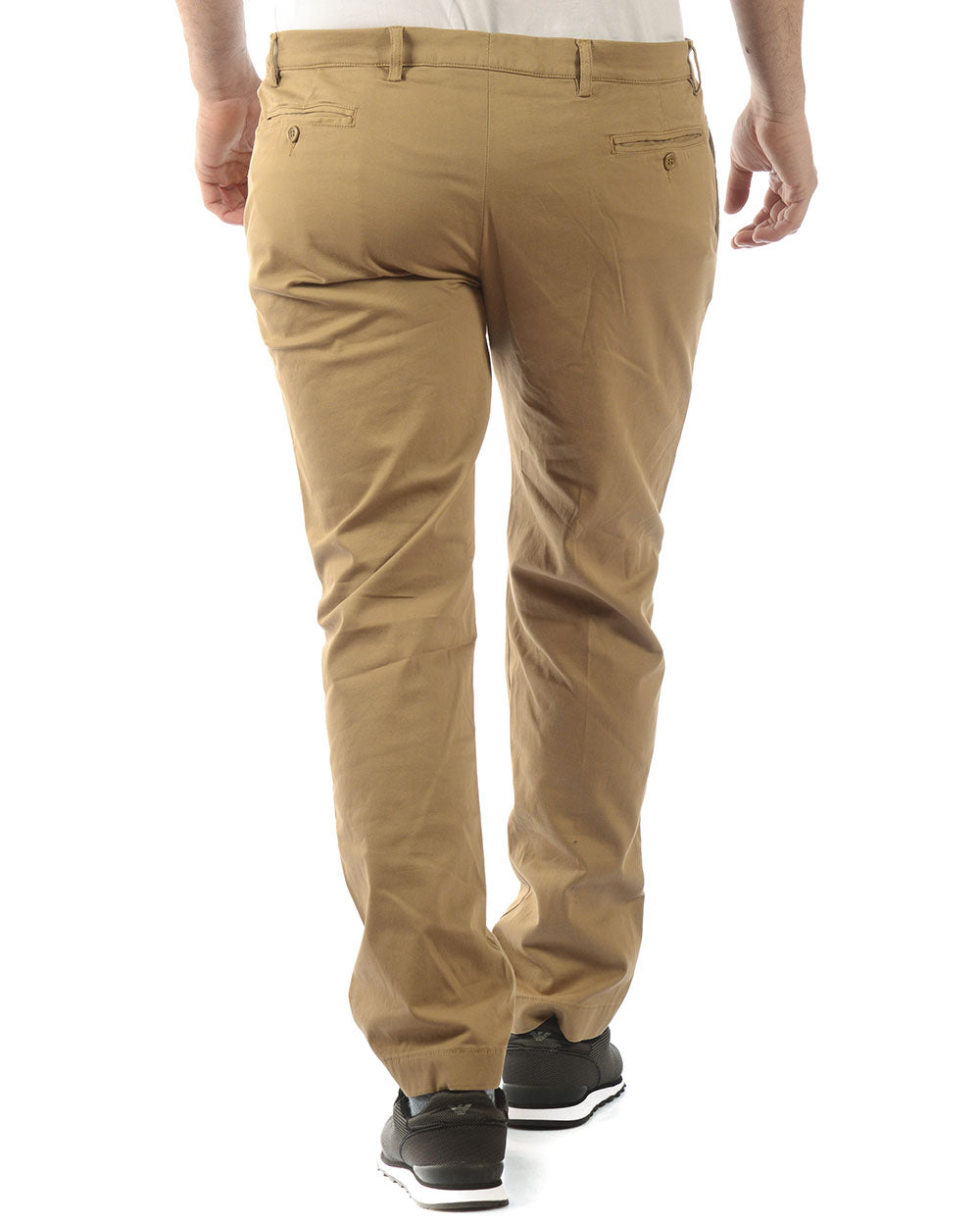 Pantaloni Beige Daniele Alessandrini Zip e Bottone - mem39