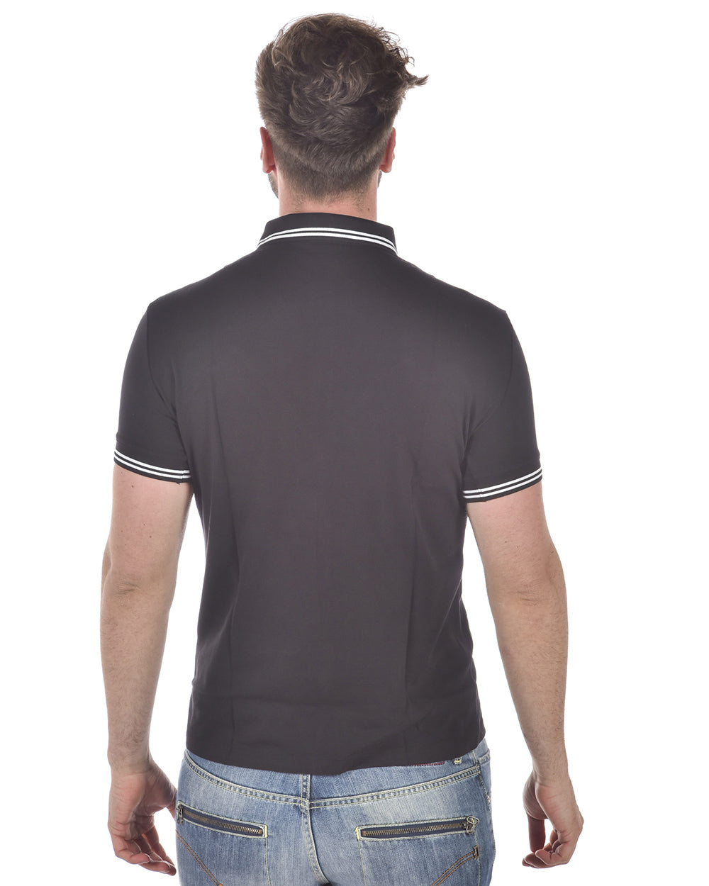 Polo Nero Elasticizzato Emporio Armani - mem39