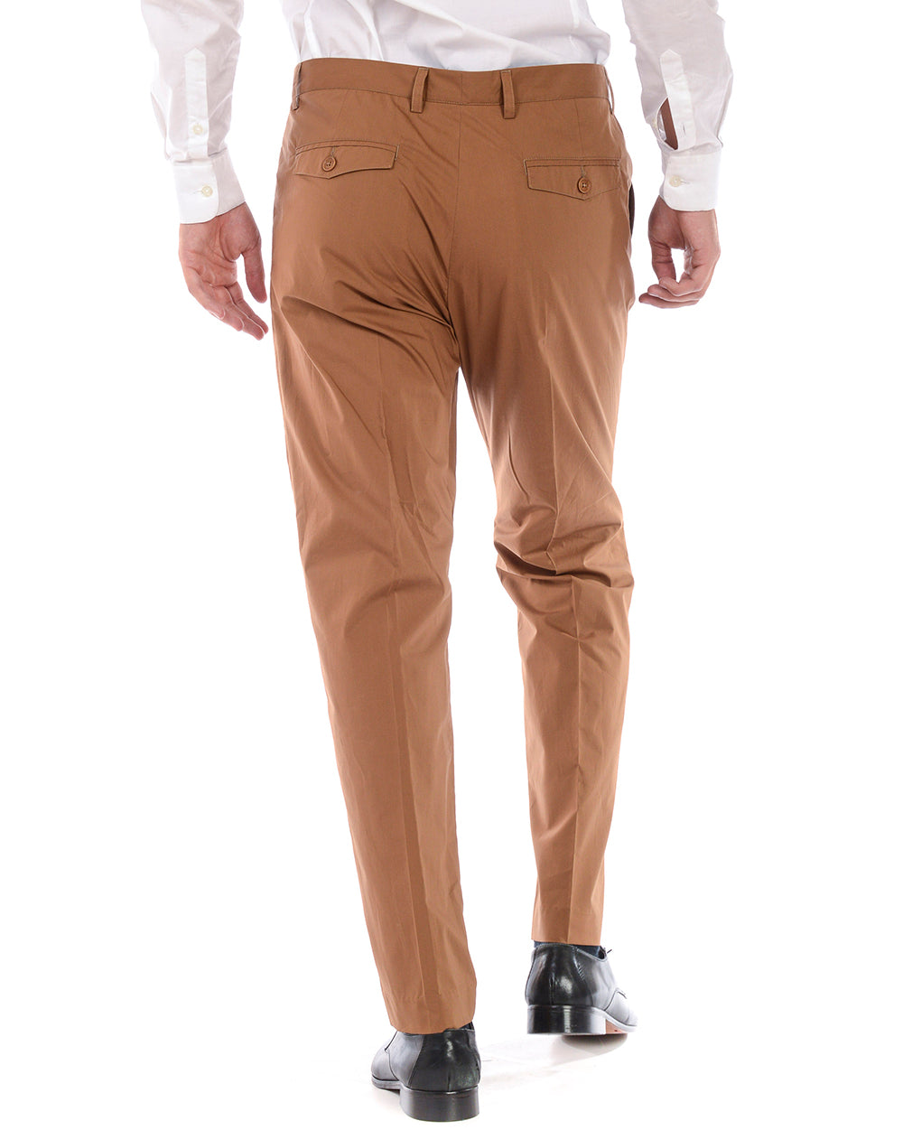 Pantaloni Marrone in Cotone Daniele Alessandrini - mem39