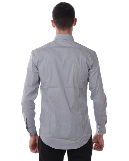 Camicia Daniele Alessandrini Grigio Chiaro - Taglia 43 - mem39