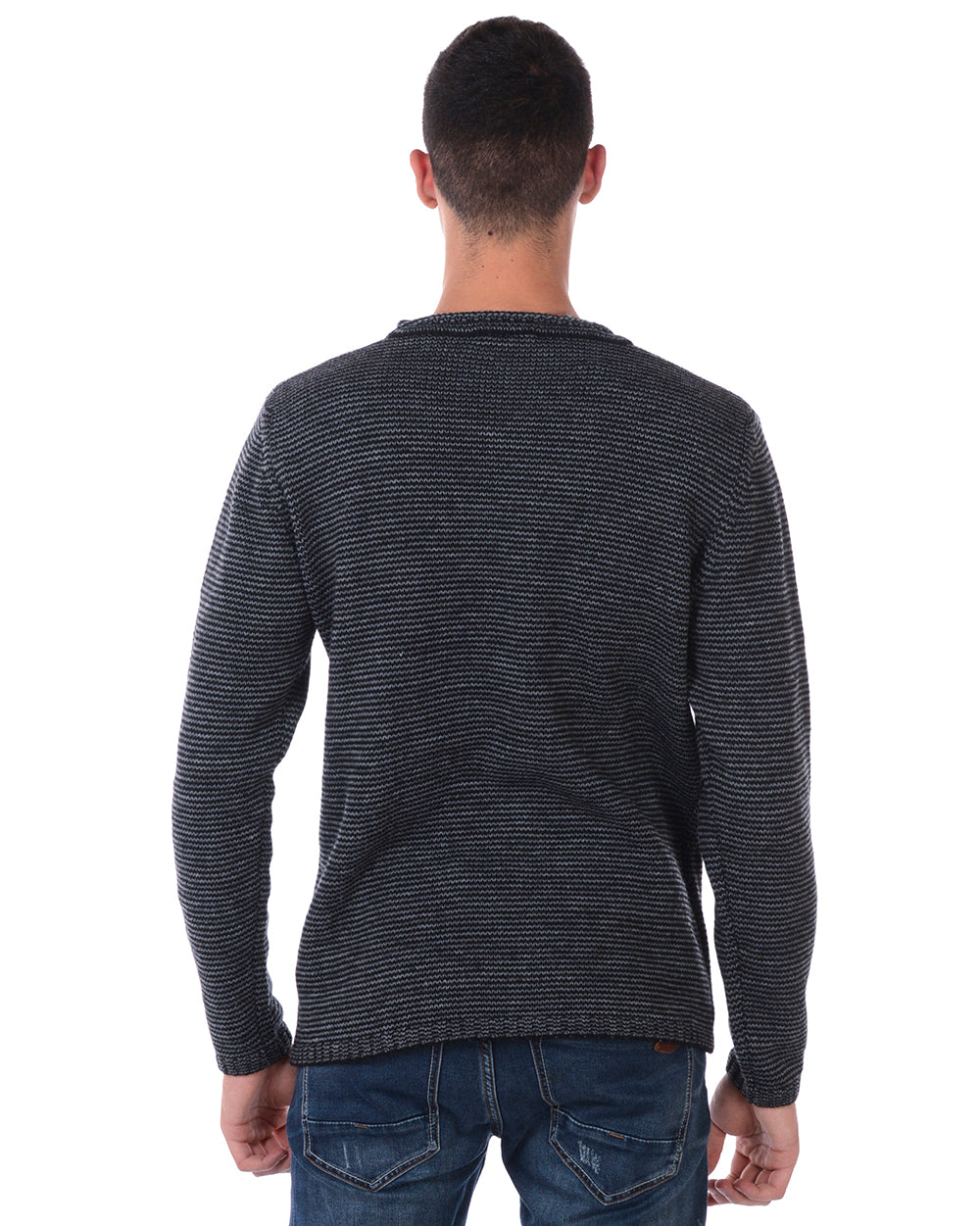 Maglione Grigio Lana Alpaca Daniele Alessandrini - mem39