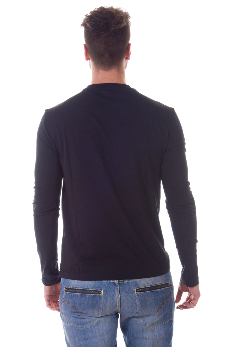 Maglietta Emporio Armani EA7 XL Nero con Maniche Lunghe - mem39