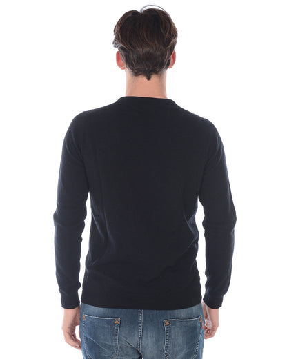 Maglia Daniele Alessandrini in Lana e Cashmere Nero Taglia 48 M - mem39