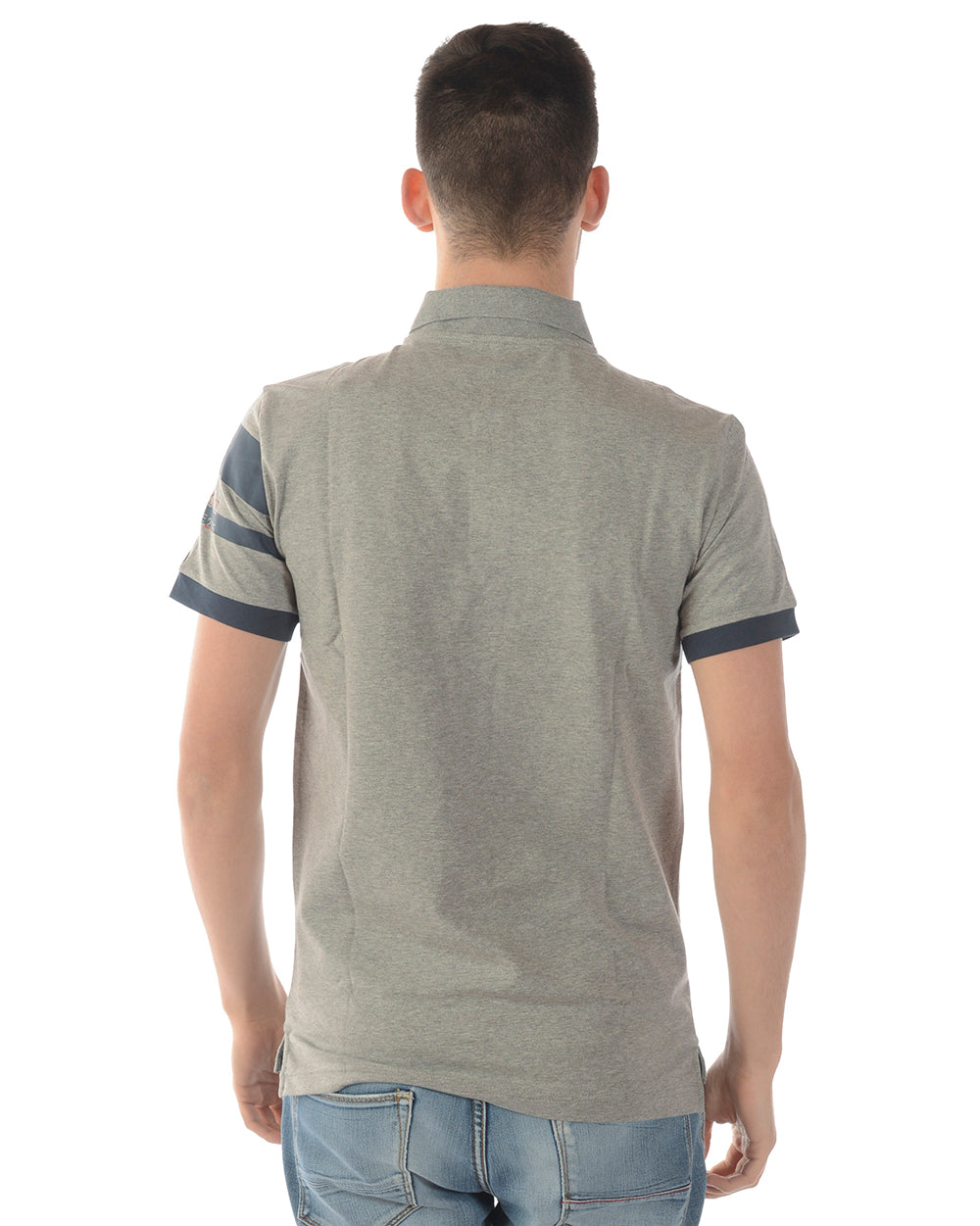 Polo EA7 Emporio Armani Grigio con Manica Corta - mem39