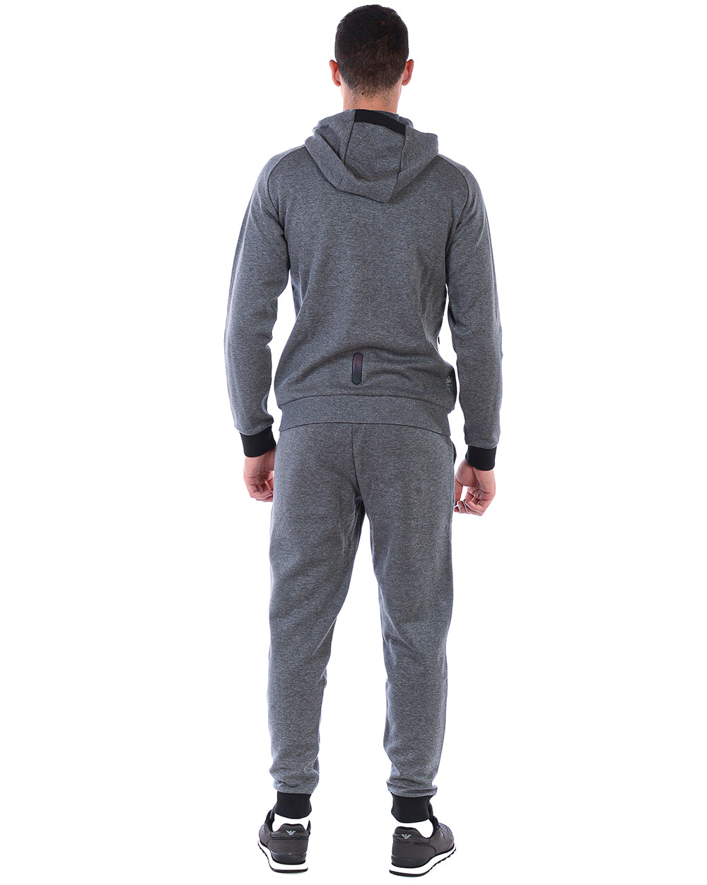 Tuta Sportiva Uomo EA7 Armani Bianca L - Felpa Zip e Cappuccio - mem39