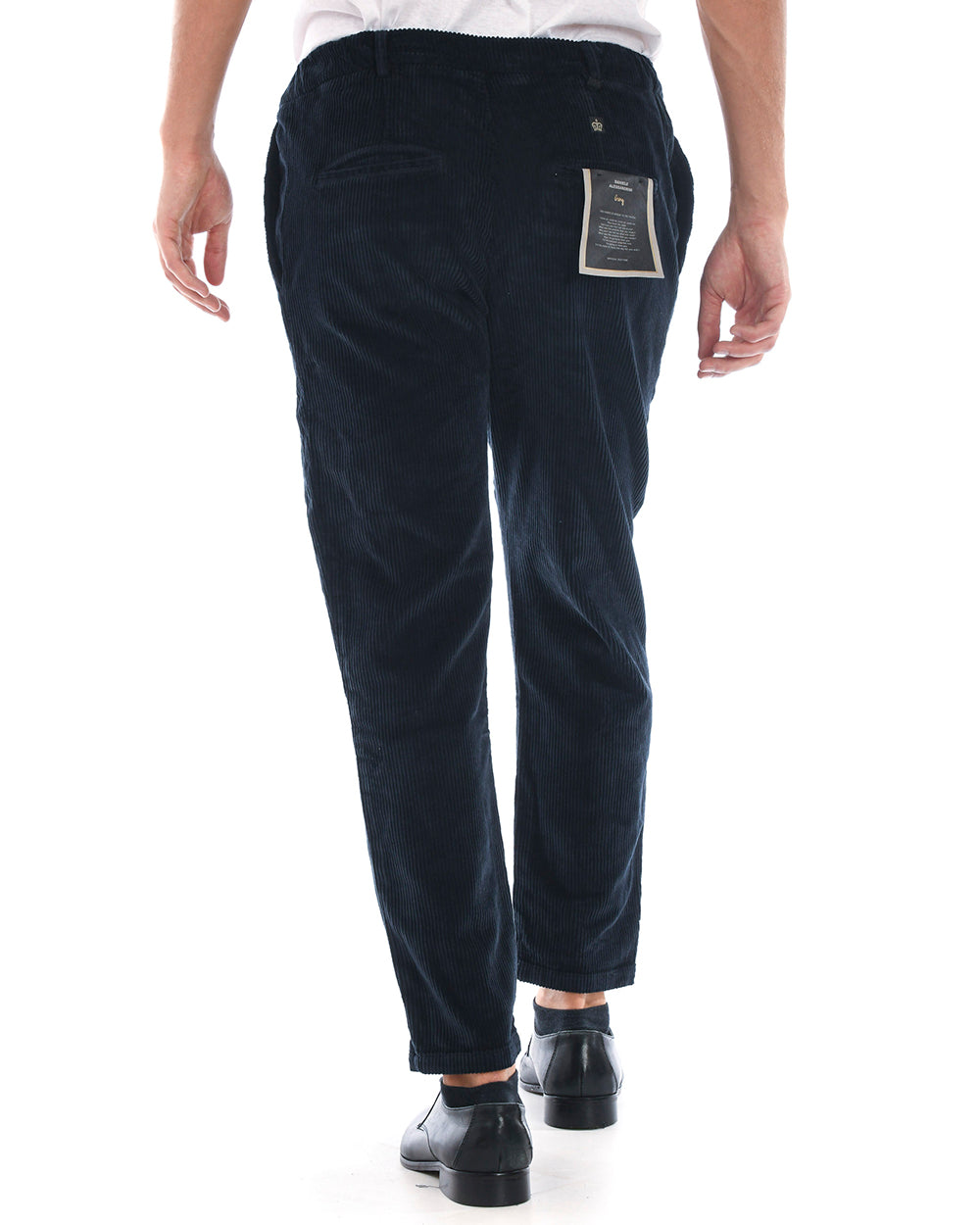 Pantaloni Blu Cotone ed Elastan Daniele Alessandrini 🩳 - mem39