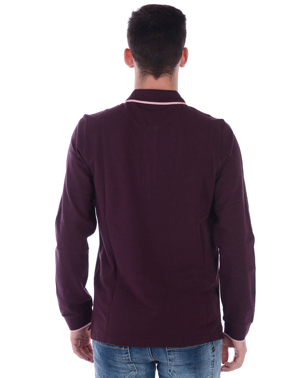 Polo Kenzo Bordeaux Maniche Lunghe - mem39