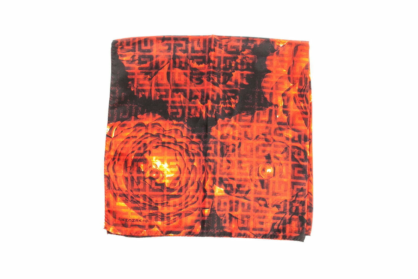 Foulard in seta Givenchy U Rosso Nero - mem39